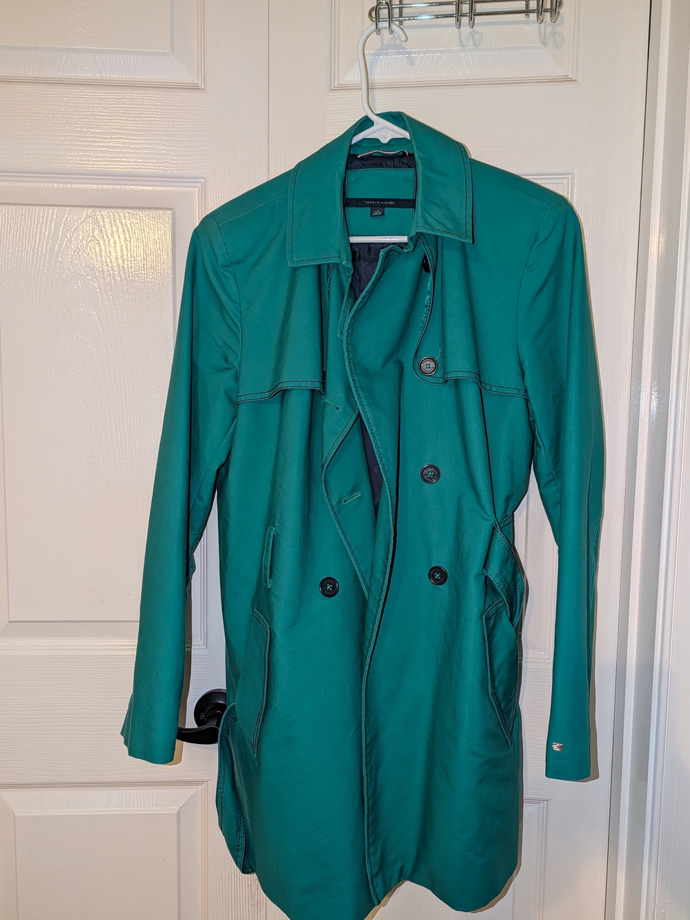 Women’s Teal Trench Coat - Unbranded